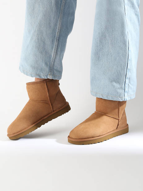 Classic Mini Ii Laarzen Uit Leder Ugg Bruin accessoires 1016222 ander zicht 1